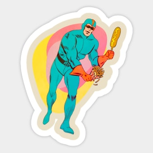 Captain corndog Sticker